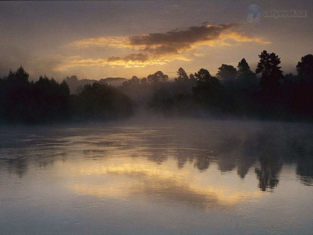 Foto: Waikato River, Near Taupo, New Zealand