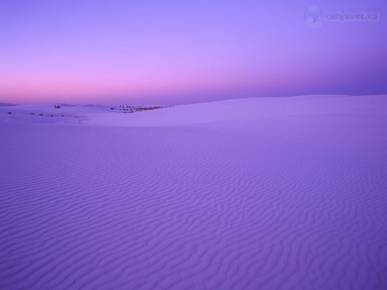 Foto: White Sands National Monument At Twilight, New Mexico