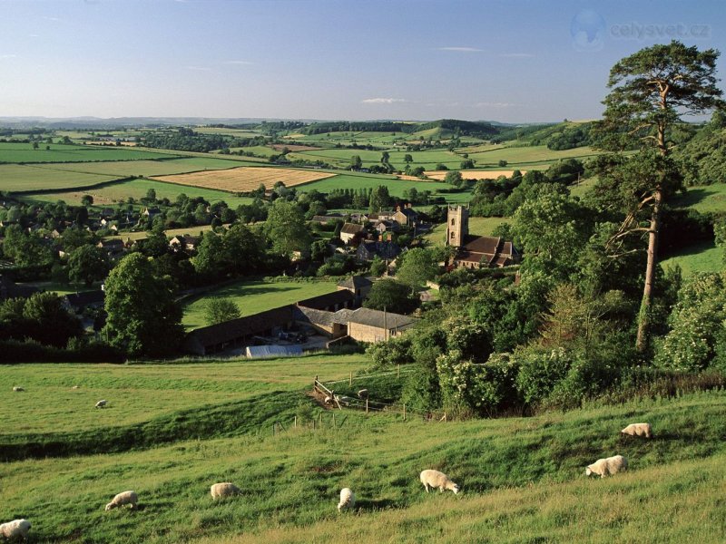 Foto: Corton Denham Village, Somerset, England